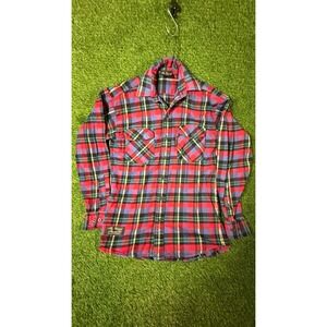 The Vermont Flannel Co. Red Plaid Button Up Shirt X-Small Warm Cozy